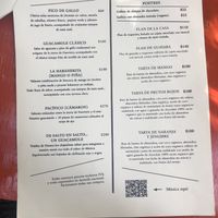 Menu  at El Apapacho in Merida