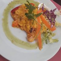 Red pepper with stuffing at Espiga in Torremolinos