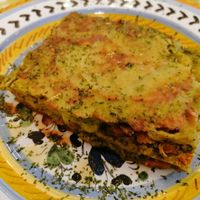 Lasagne at Monnalisa Caffe in Assisi