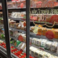 meats and tofu at Goodstore - Asogatan in Stockholm