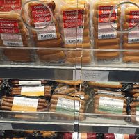 Vegan sausages at Goodstore - Asogatan in Stockholm