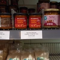 spreads and seitan (~4€) at Goodstore - Asogatan in Stockholm