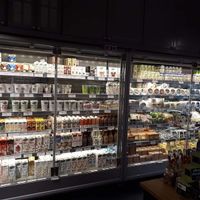 Milk and cheese selection at Goodstore - Asogatan in Stockholm