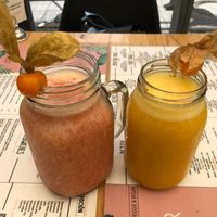 Tayrona Juice & Frescura pura Juice at Puro Zumo in Bogota