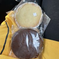 2 kinds of v alfajores   at Puro Zumo in Bogota