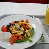 Orange fresh and quinoa with tofu and truffle sause at Salateira - Dana Mall in Minsk