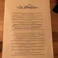 menu! at La Voladora in Alicante