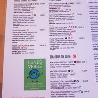 Carta at Bar Mundo in Estella