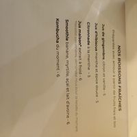 Cold drinks at Les Bols d'Antoine in Paris