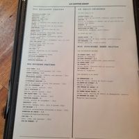 Breakfast menu at Les Bols d'Antoine in Paris