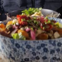 Caesar salad at Les Bols d'Antoine in Paris