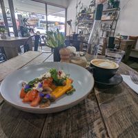 Sweet potato dish at Cafe Umami in Wynyard