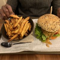 Burger and fries!  at The Wild Note in Bordeaux
