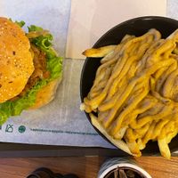 Cheesy fries and wild burger  at The Wild Note in Bordeaux