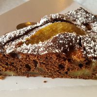 Pear-chocolate cake at The Wild Note in Bordeaux