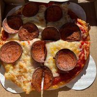 pepperoni pizza personal  at Fresh Brothers in Newport Beach