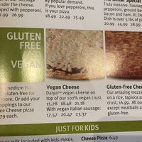 Vegan options at Fresh Brothers - Market Place in Irvine