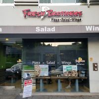 Outside at Fresh Brothers in Beverly Hills