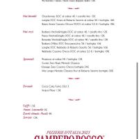 Menu  at Crudo Fa La Pizza in Turin