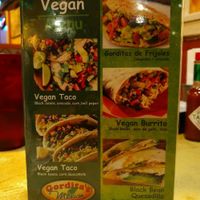 Vegan Menu pt 2 at Gorditas Mexico in Galveston