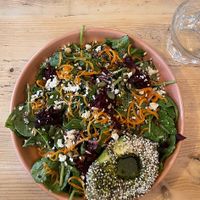 Salad with a sprinkle of tofu😒 at Avobar in London