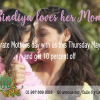 Mothers day Special - This Thursday the 10th of May at Bindiya in Cozumel
