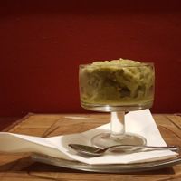 Pistachio ice cream at Haiku in Catania