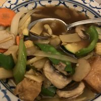 Deluxe dish with tofu  at Thai House in Bakersfield