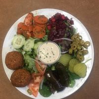 Falafel Salad at Taste of Casablanca in Portland
