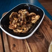 Vegan Salt&Pepper Squid Starter Nov-2018 at The Fish & The Chip in Leicester