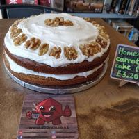 Vegan carrot cake  at d20 Board Game Cafe - Watford in Watford