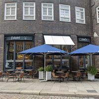 Restaurant from the outside. at Erdapfel in Hamburg