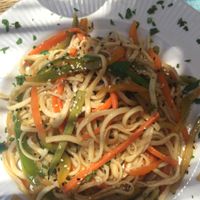 Pasta with veggies ❤️ at Grow Café in Tarifa