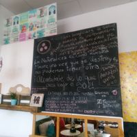 Statement board at Grow Café in Tarifa