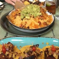 Vegan steak tacos and vegan nachos at Ojo Rojo in Bournemouth