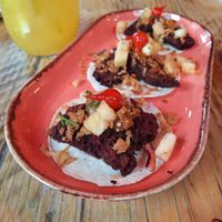 Vegan tacos at Ojo Rojo in Bournemouth