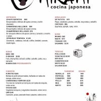 Menu 2/2 at O-Mikami in Lazaro Cardenas