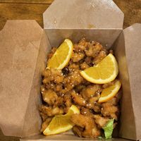 Orange chicken  at Thai Vegan in Beverly Hills