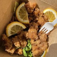 Orange chicken at Thai Vegan in Beverly Hills