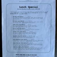 Lunch Menu  at Thai Vegan in Beverly Hills