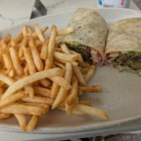 Vegan power falafel wrap at Cafe Club in Hollywood