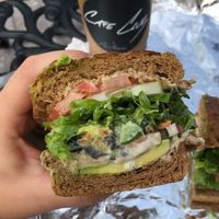 The Power Vegan sandwich at Cafe Club in Hollywood