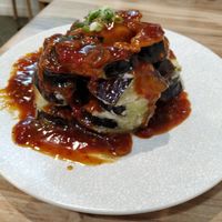Spicy Szechuan Eggplant at Vegera in Moonah