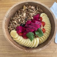 Chai smoothie bowl, so good!  at Dharma Coffee & Juice in Ubud