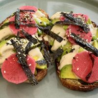 Avocado wasabi toastt  at Dharma Coffee & Juice in Ubud