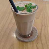 Money forest smoothie (cacao, peanut butter, banana, coconut milk) 

A bit too thick but good otherwise at Dharma Coffee & Juice in Ubud