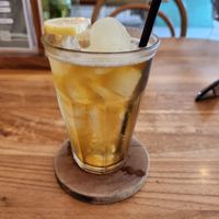Lemon iced tea at Dharma Coffee & Juice in Ubud