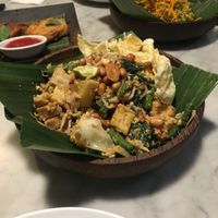 Tofu with peanut sauce at Batan Waru in Gianyar
