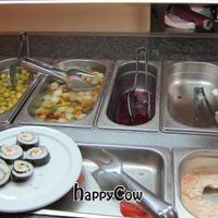 Another view of the buffet, which was replenished from time to time. at Loving Hut in Malaga