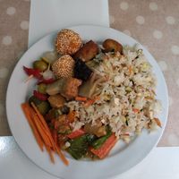 Yummy food at Loving Hut in Malaga